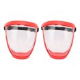thumbnail image 3 of Protective Facial Shields, 2pcs Safety Elastic Belt Reusable Face Shield with Filter Cotton Pads Transparent, 3 of 7