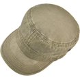 thumbnail image 4 of ORUYROP Washed Cotton Military Caps Cadet Army Caps Unique Design Vintage Flat Top Cap, 4 of 7