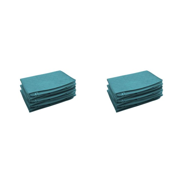 Maytalsory 3pack/lot Durable Under Bed Storage Drawers Non-woven Fabric Storage Solution For Bedding Keeping Blue 2Set