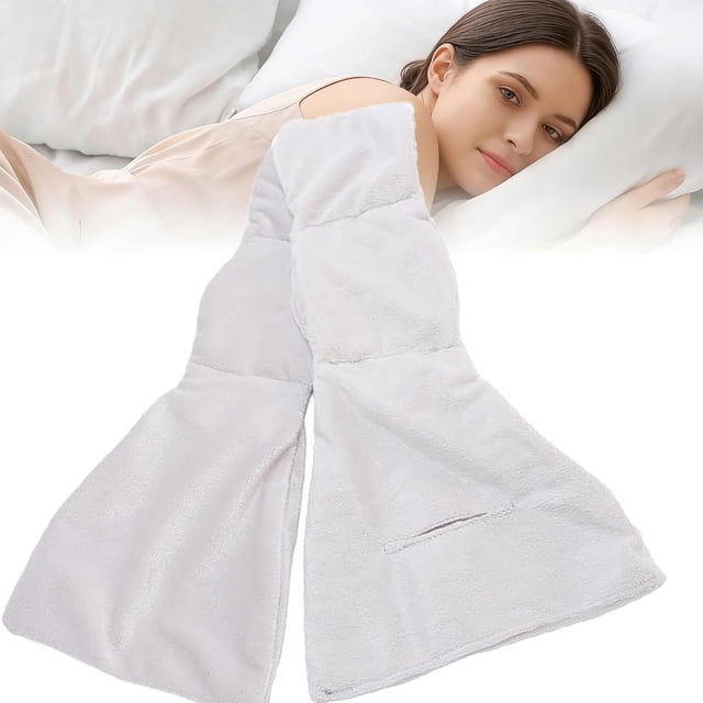 Weighted Sleep Mask–Weighted Eye Mask Designed for Deep Sleep and Eye Fatigue Relief, Offers Light-Blocking Comfort with Soft,This Double-Sided Fabric. Suitable for Napping and Overnight.,Grey