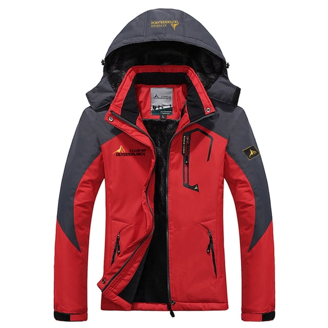 Veste Imperméable de Montagne pour Femmes Veste de Ski Veste Coupe-Vent Veste Chaude d'Hiver pour Camping Randonnée Ski