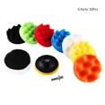 thumbnail image 2 of Ymiko 10Pcs Sponge Polishing Waxing Pad Kit For Car Polisher Buffer With Drill Adapter, 2 of 2