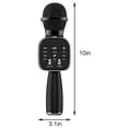 thumbnail image 3 of Haut-parleur Microphone Sans Fil TWS avec Surveillance en Temps Réel, 4 Effets Vocaux, Bluetooth 5.0, Karaoké HD, 3 of 7