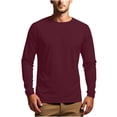thumbnail image 2 of ylioge Mens Sun Protection T Shirts Lightweight Long Sleeve UV T-Shirts Casual Solid Pullover Breathable Basic Raglan Fishing Tees Tops, 2 of 8