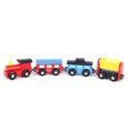 thumbnail image 3 of Lubelski 4Pcs Magnetic Wooden Miniature Train Carriage Model Developmental Kids Toy Gift, 3 of 7