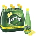 thumbnail image 1 of Perrier Lemon Sparkling Carbonated Water – 6x1 L Plastic Bottle, 1 of 10