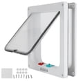 thumbnail image 2 of Cat Flip Door, 4 Modes de Commutation Résistant aux Intempéries Flip Door Imperméable à l'Eau en Plastique Transparent pour les Ménages pour Intérieur et Extérieur Blanc, Brun, 2 of 7