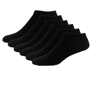 XIAQUJ Sports Socks, 5Pairs, Men's, Women's Half Socks, Short, Breathable Socks Black One Size