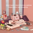 thumbnail image 1 of Cash Cash Register Toy Set for Kids Ages 3+ with Scanner Calculator Microphone Play Moneny Credit Card 7pcs Scanning Items Grocery Basket  Actions & Sounds Educational Toy, 1 of 7