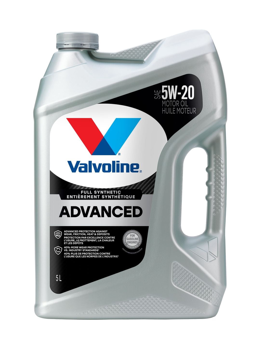 Caisse d’huile à moteur Valvoline Advanced entièrement synthétique 5W20 3X5L