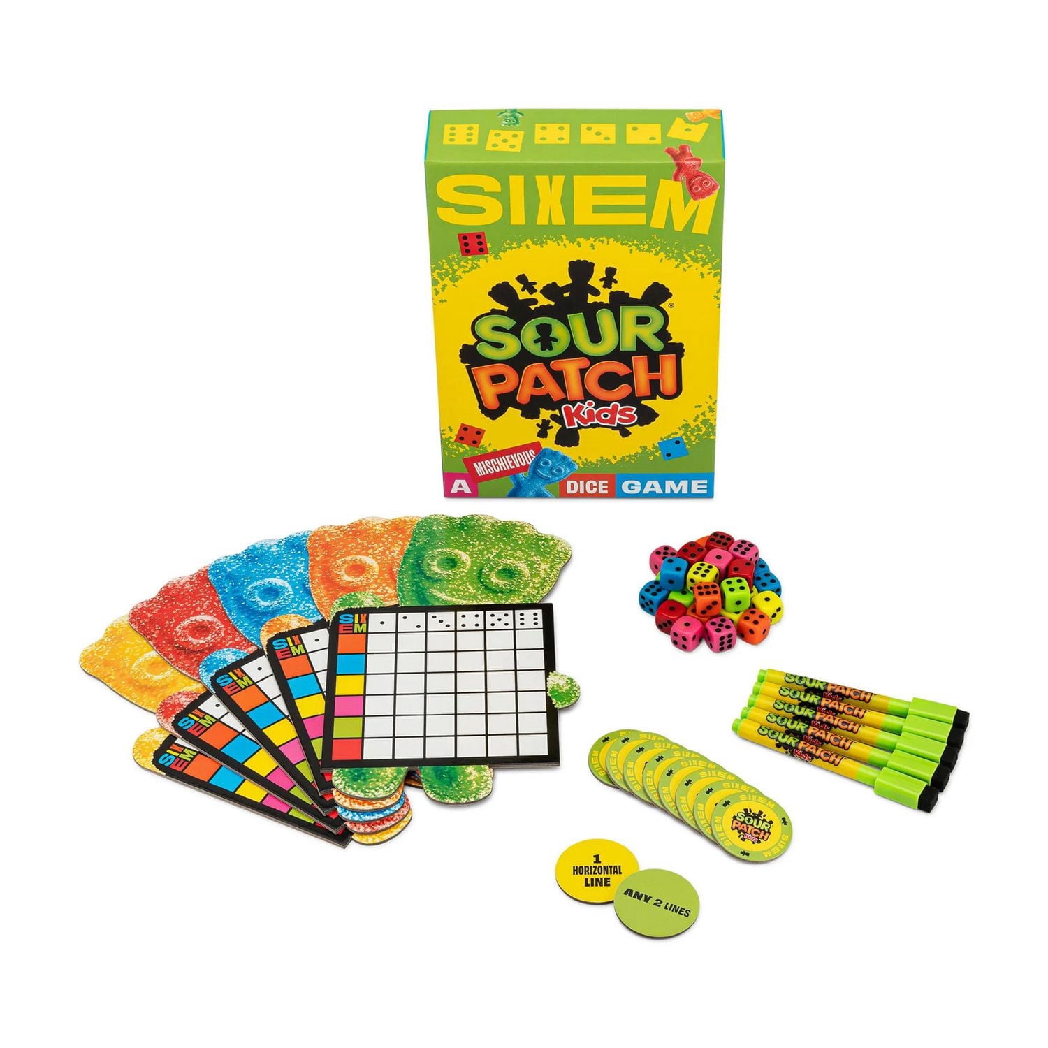 Sixem – Édition Sour Patch Kids – Jeu de cartes d’ambiance rapide – Version anglaise
