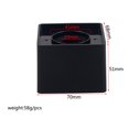 thumbnail image 2 of Milaget Portable Square Cube Shaped Interview Mic Microphone Flag Station Black 41mm, 2 of 9
