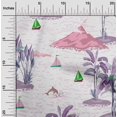 thumbnail image 2 of oneOone Polyester Spandex Pink Fabric Tropical Beach Fabric For Sewing Printed Craft Fabric By The Yard 56 Inch Wide, 2 of 4