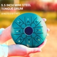 thumbnail image 4 of ammoon Tambour à Langue en Acier Mini de 5,5 Pouces 8 Notes Touche C Handpan Tambour Zodiaque Chinois, 4 of 8