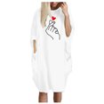 thumbnail image 1 of Robes pour Femmes la Mode Robe d'Hiver Grande Taille Décontractée Ample avec Poche Aguichant Imprimée Robe Petite en Liquidation, 1 of 3