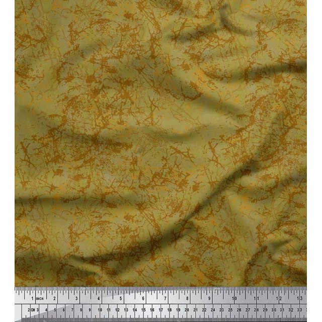Soimoi Poly Georgette Fabric Stone Texture Printed Fabric 1 Yard 52 Inch Wide