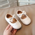 thumbnail image 2 of Japceit Baby Shoes Size 4 Soft Sole Baby Shoes Spring New Soft Soled Single Shoes Baby Walking Shoes Bow Princess Small Leather Shoes Baby Shoes Size 3, 2 of 9