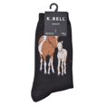 thumbnail image 1 of K. Bell Chaussettes Crew en Mélange de Coton pour Femmes, 9-11, Noir, 1 of 1