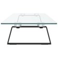 thumbnail image 3 of vidaXL Monitor Stand Black 100x20x8 cm Tempered Glass and Metal, 3 of 5