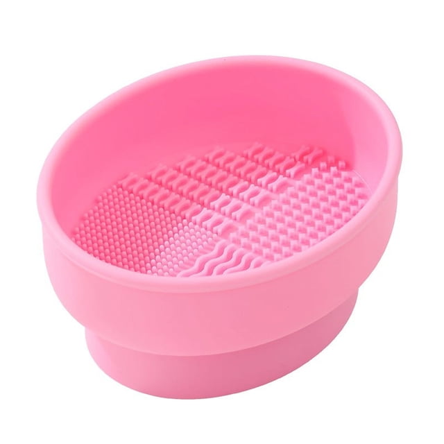 EGNMCR Scrubbers for Cleaning Makeup Brush Cleaning Bowl Beauty Cleaning Cup Beauty Brush Bowl Storage Box Powder Puff Drying Rack Makeup brush cleaning bowl