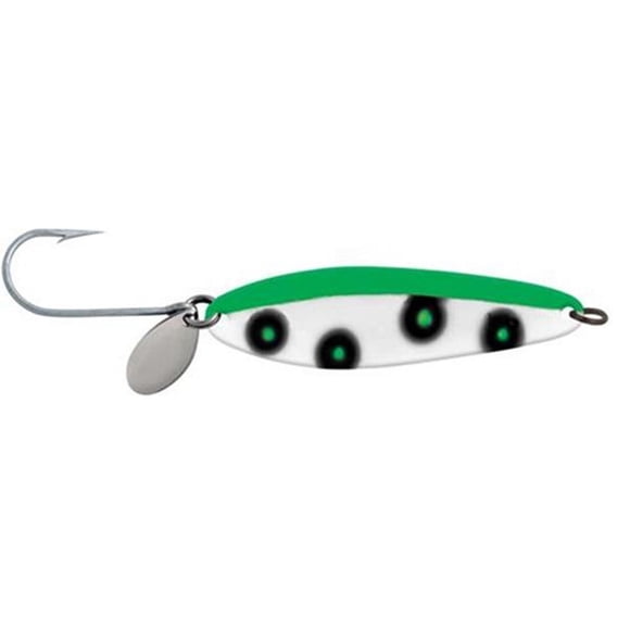 Cuillère Luhr-Jensen Coyote Spoon 3-3/4", Fluorescent Green/Chartreuse UV