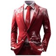 thumbnail image 1 of Men's & Suit Jackets Men Prom Suits Big And Tall Suits for Men Boho Ethnic Style Two Men's Suit Jacket Slim Fit Suit for Men Button Business Casual Jacket Men's Suit Separates Front Man, 1 of 3