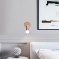 thumbnail image 1 of Base de Lampe Murale, Support d'Ampoule en Fer Brossé pour Chambre Or Rose, 1 of 7