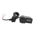 thumbnail image 1 of Motorcycle USB Phone , Motorcycle Dual USB  Silicone ABS Plastic 5V 3.1A 10-24V Red Voltmeter  For ATV, 1 of 8