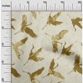 thumbnail image 2 of oneOone Velvet Dark Olive Green Fabric Asian Japanese Bird Craft Projects Decor Fabric Printed By The Yard 58 Inch Wide, 2 of 4