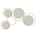 thumbnail image 1 of HOMCOM Metal Wall Decor Art, Decorative Mirror Decor, for Living Room, 1 of 10