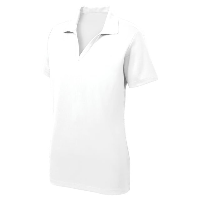 Gravity Threads Polo en Maille de Course pour Femmes - Blanc - Grand