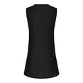 thumbnail image 5 of Robe en Lin pour Femme, Robe Midi Sans Manches à Col en V, Robe d'Été Décontractée pour Femme, 5 of 5