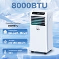 thumbnail image 2 of HOMCOM Climatiseur Portatif avec 4 Modes et Couverture de 215 à 344 Pi2, 2 of 10