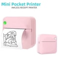 thumbnail image 4 of Imprimante de Poche Sans Fil, Imprimante Photo Portable, Plastique Rose2 Imprimante de Poche Photo Portable, Bluetooth Sans Fil, pour Notes d'Étude, Impression de Questions Erronées, Compacte, 5 Rouleaux de Papier, par Goohae, 4 of 7
