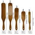 thumbnail image 3 of RKSTN Kitchen Utensils Long Handle Spatula Wood Spatula Stir Cooking Set Kitchen Utensils, 3 of 3