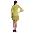 thumbnail image 4 of Moomaya Robe Courte Imprimée pour Femmes, Manches Évasées, Coupe Droite, Robes pour Femmes, Vêtements d'Été Décontractés, 4 of 6