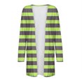 thumbnail image 5 of Pisexur Veste pour Femmes, Cardigans à devant Ouvert, Manteaux Trench, Vestes d'Automne, Mode Féminine Décontractée, Chemise Imprimée à Manches Longues, Cardigan, 5 of 5