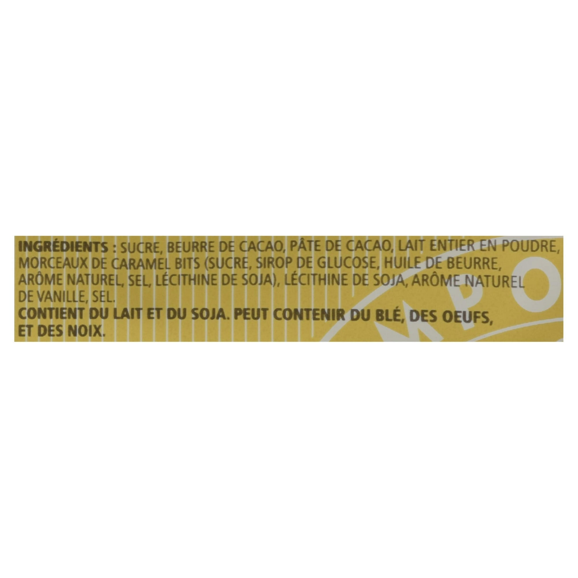 Waterbridge Barre de Chocolat Premium Caramel et Sel de Mer, 400 Grams