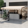 thumbnail image 4 of Gymax Auvent Rétractable d'Extérieur pour Patio 13 x 8,2 Pi en Polyester, Pare-Soleil avec Manivelle Manuelle, Terrasse, Beige, 4 of 10