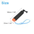 thumbnail image 2 of Unique Bargains Waterproof Floating Hand Grip Selfie Stick Handle with Adjustable Wrist Strap, Orange & Black, 2 of 7
