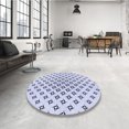 thumbnail image 4 of Ahgly Company Tapis d'Intérieur Lavable en Machine Carré Transitionnel Bleu Lavande, 7 Pieds Carré, 4 of 7