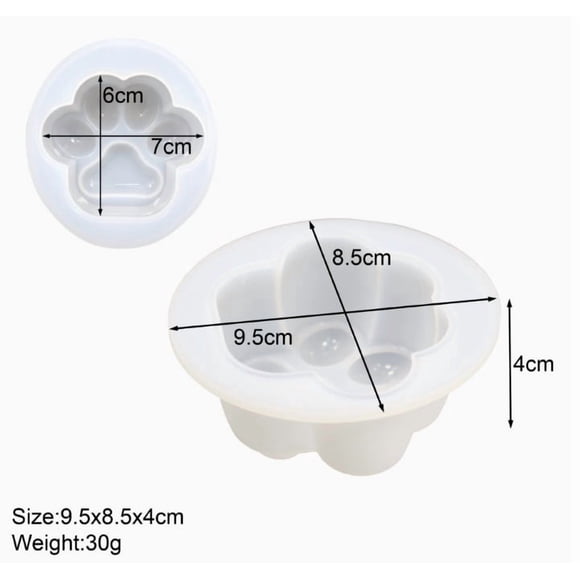 Cat Paw Silicone Mold for Resin Epoxy Clay DIY Flexible Crafting Tool