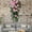 decorative rattan baskets Under $5 a3, variant on RRJ Simulated Rose Bouquet, Artificial Flower Wall Hanging Basket with Rattan Vine and Moss, Faux Floral Arrangement for Home Decor, Bedroom Living Room Kitchen Window Sill Decorations