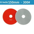 thumbnail image 1 of 6 Inch 150mm Dry/wet Diamond Polishing Pads Flexible Grinding Discs For Granite, 1 of 5