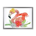 thumbnail image 3 of Designart Lama de Noël Prêt pour le Père Noël II Art Mural Tropical Encadré, 3 of 4