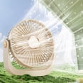 thumbnail image 2 of Portable Fan Rechargeable High Power Cool Small Fan, Desktop Silent for Office Student Dormitory, USB Charging Adjustable Speed, Compact Lightweight for Indoor Outdoor Use, 2 of 3