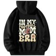 thumbnail image 1 of WEAIXIMIUNG Fall Sweatshirts for Women Plus Size Ladies' Autumn and Winter Fashionable Rugby Print Hooded Sweatshirt, 1 of 5