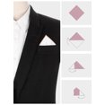 thumbnail image 3 of INSPIRE CHIC Men's Pocket Square Cotton Handkerchiefs for Suits Jacket Champagne One Size, 3 of 4