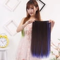 thumbnail image 3 of Lubelski Postiche pour Femmes à Clipser, Cheveux Longs Lisses, Extensions, Cosplay, Fête, Couleurs Assorties, 3 of 7