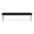 thumbnail image 4 of Lenox Steel Reception Waiting Room 3-Seat Bench / Silver Steel / Black, 4 of 5
